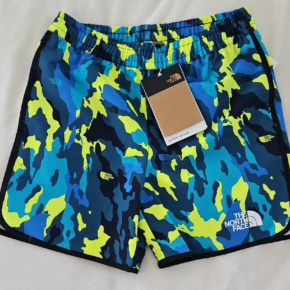 The North Face Boy's Vibrant Camo Athletic Shorts